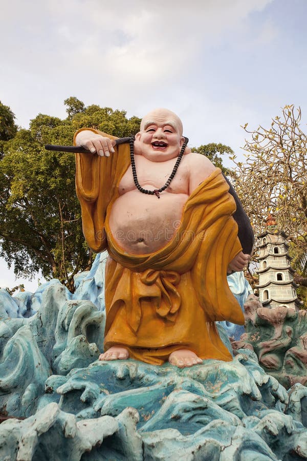 Ho Tai Happy Buddha Statue at Haw Par Villa Editorial Stock Image ...