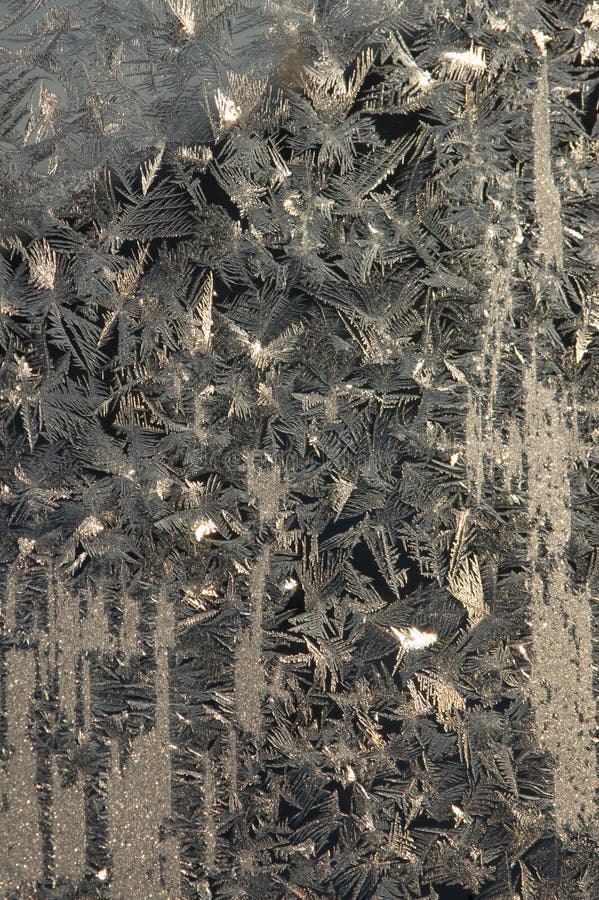 Hoarfrost on window