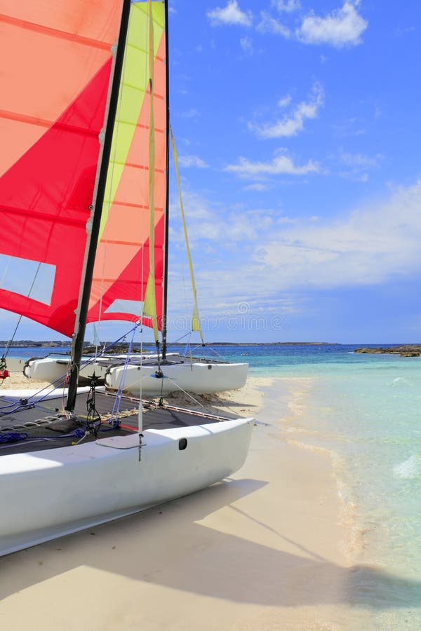 Hobie cat catamaran formentera beach Illetas