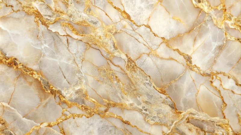 Hochauflösendes Bild mit eleganter weißer und goldgelber Marmorstruktur für Design-Projekte. Generative AI lizenzfreie abbildung