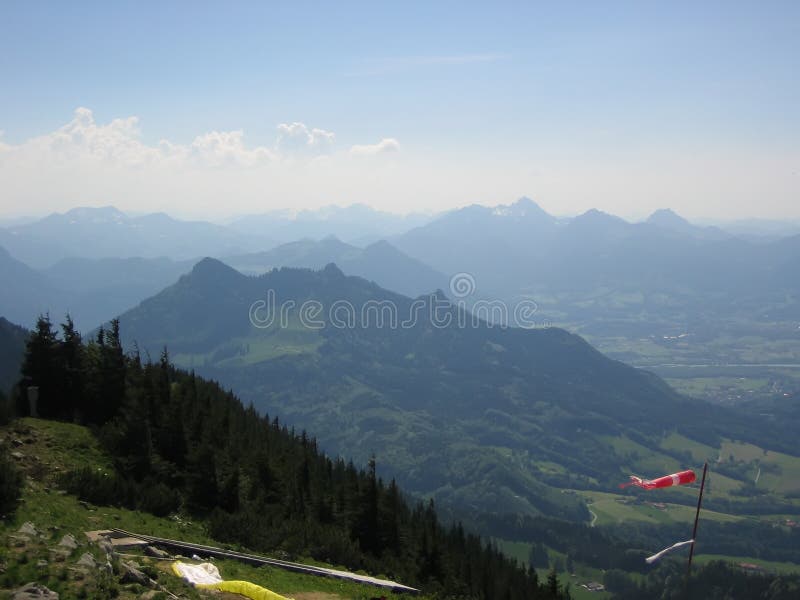 On a Hochries mountain in Alps