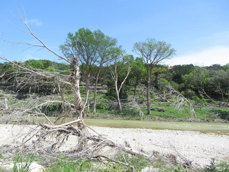 Hochwasserschaden Whimberly Texas lizenzfreie stockfotos Hochwasserschaden Whimberly Texas lizenzfreie stockfotos