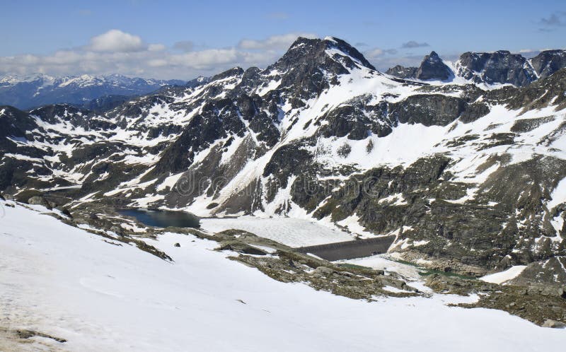 Hochwurtenspeicher e Weisssee, Austria immagini stock libere da diritti Hochwurtenspeicher e Weisssee, Austria immagini stock libere da diritti