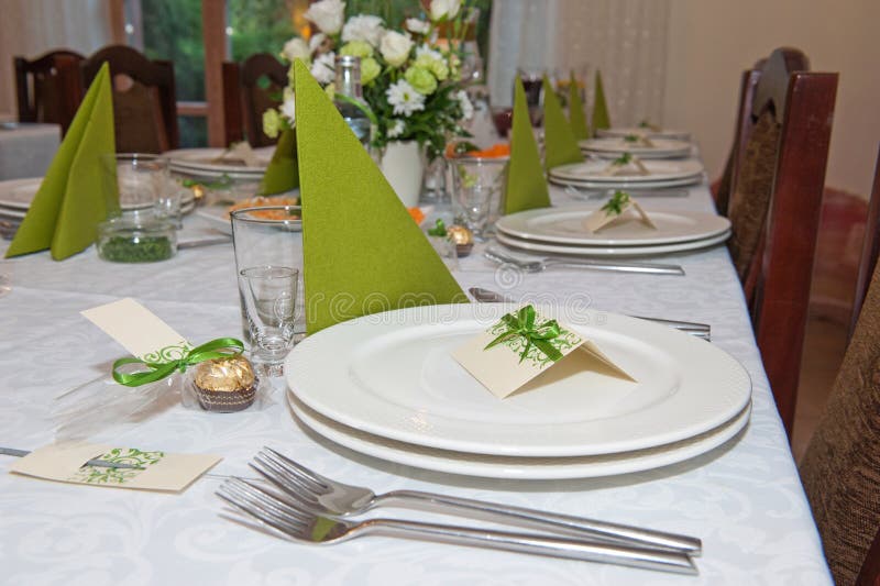 Hochzeitsempfanggedeck lizenzfreie stockfotos Hochzeitsempfanggedeck lizenzfreie stockfotos