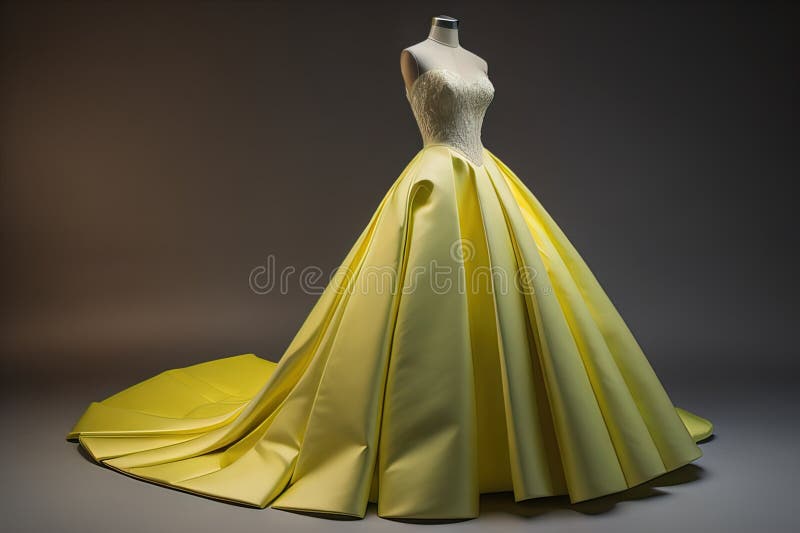 Hochzeitskleid auf einem Mannequin. ai generative lizenzfreie abbildung