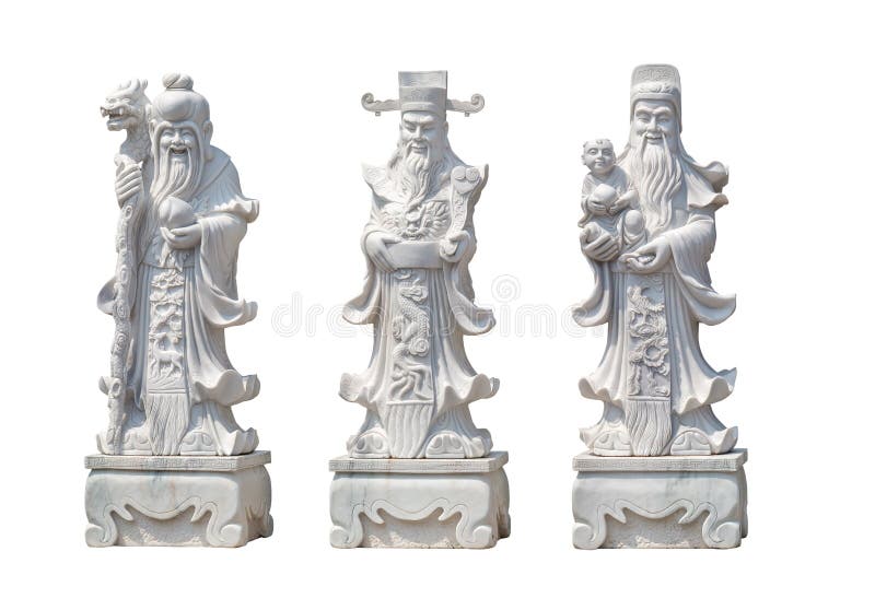 Hock Lok Siew or Fu Lu Shou, Three gods of Chinese. stock images Hock Lok Siew or Fu Lu Shou, Three gods of Chinese. stock images