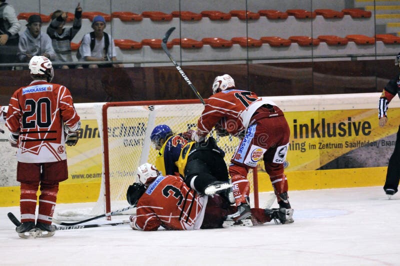 Hockey players editorial photo. Image of salute, puck 15918756