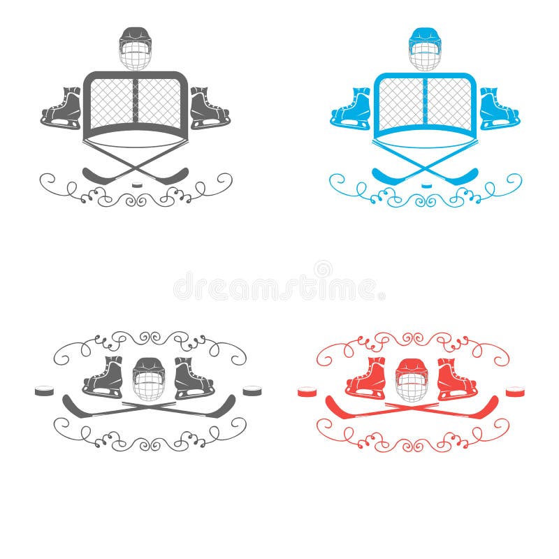 Hockey icons. Logo hockey. Logo for the hockey team. Minimalism. Sport icon. Vector royalty free illustration Hockey icons. Logo hockey. Logo for the hockey team. Minimalism. Sport icon. Vector royalty free illustration