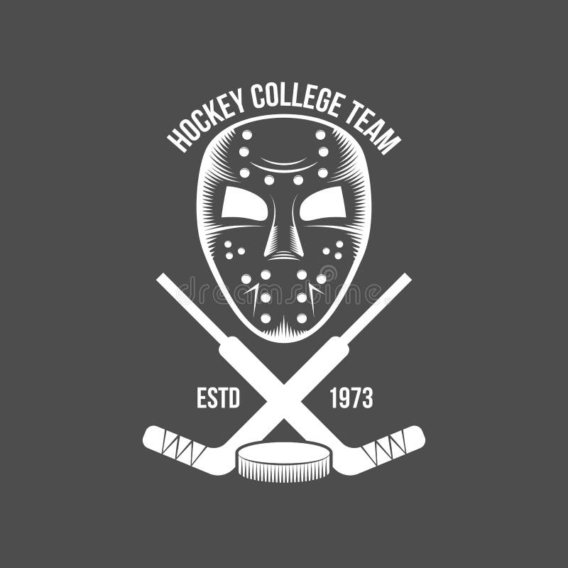 Set of Vintage Ice Hockey Goalkeeper Helmet Design Elements for Emblems  Sport Stock Vector - Illustration of badge, helmet: 66609860