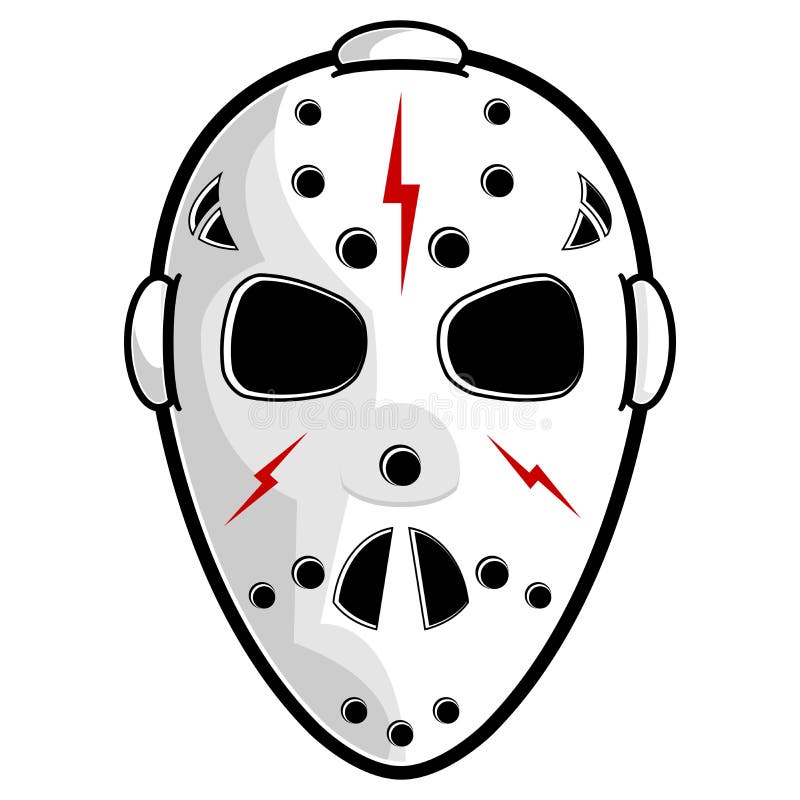 Hockey mask stock illustration. Illustration of security - 12078709