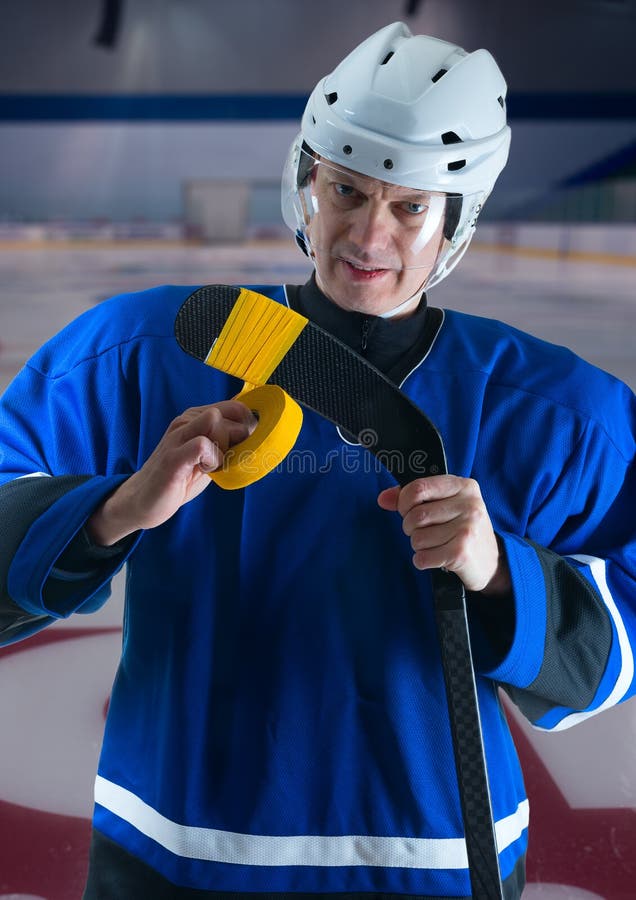 Hockey Player Taping His Stick Stock Photos Free & RoyaltyFree Stock