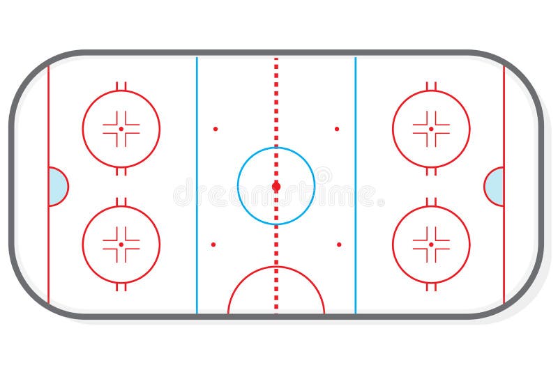 Hockey rink vector stock vector. Illustration of goal 152317277