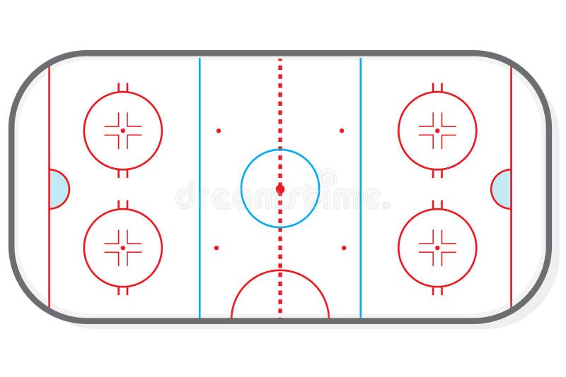 Hockey rink vector