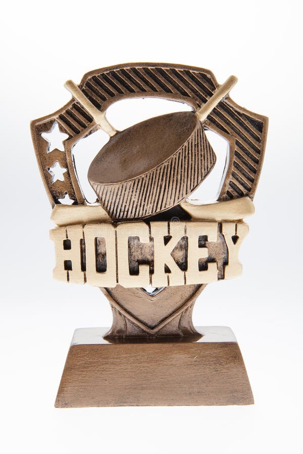 Ice Hockey Trophy stock photo. Image of player, black 71436708