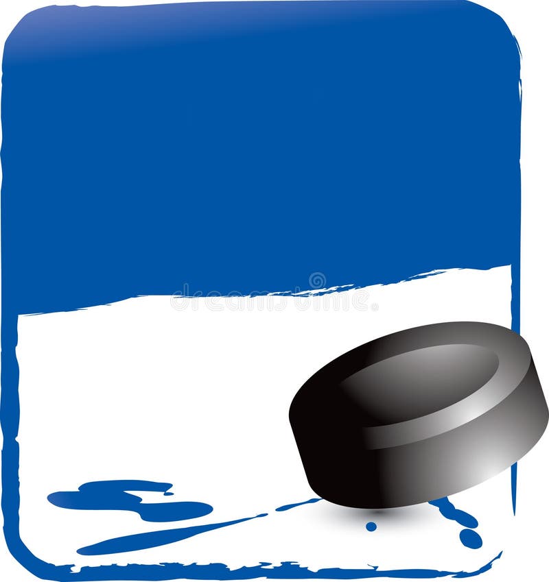 Hockeykobold auf blauem Hintergrund lizenzfreie abbildung Hockeykobold auf blauem Hintergrund lizenzfreie abbildung