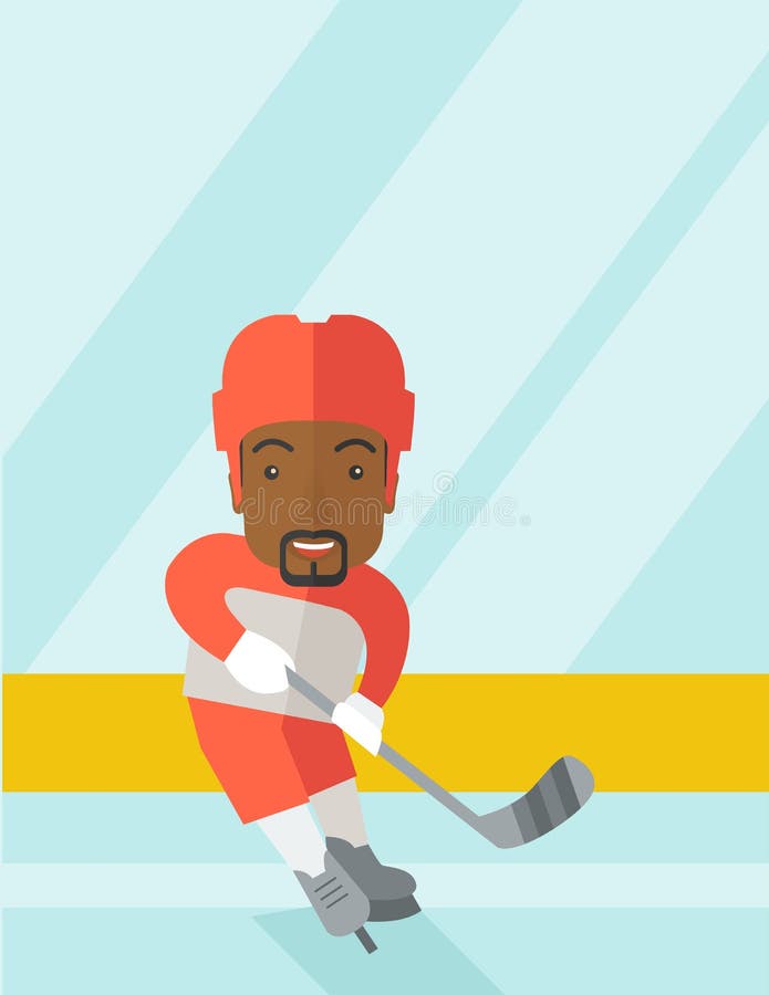 Hockeyspelare på isbanan vektor illustrationer Hockeyspelare på isbanan vektor illustrationer