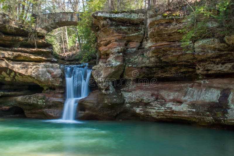 Hocking Hills State Park in Ohio beautiful waterfall stock photo Hocking Hills State Park in Ohio beautiful waterfall stock photo