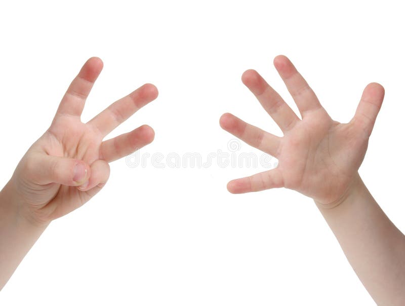 Hoeveel vingers? stock afbeelding Hoeveel vingers? stock afbeelding