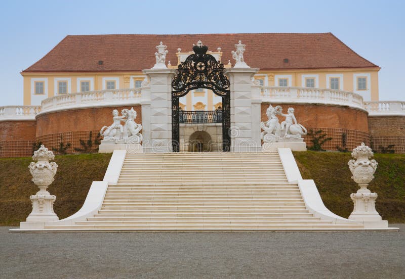 Hof palace in austria stock photo. Image of gate, europe 13142784