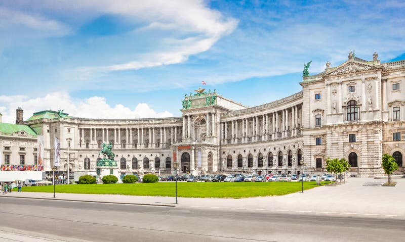 Famoso palacio en viena,.