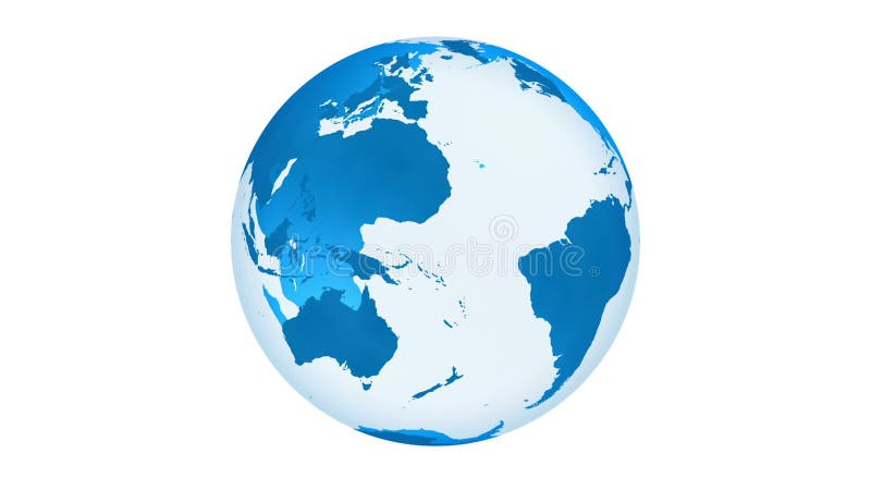 Planeet Aarde Animatie van Hoge Kwaliteit stock illustratie