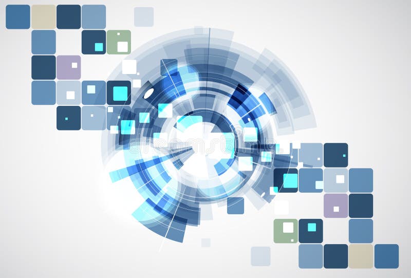 Hoge de computertechnologiezaken van wetenschaps futuristische Internet royalty-vrije illustratie Hoge de computertechnologiezaken van wetenschaps futuristische Internet royalty-vrije illustratie