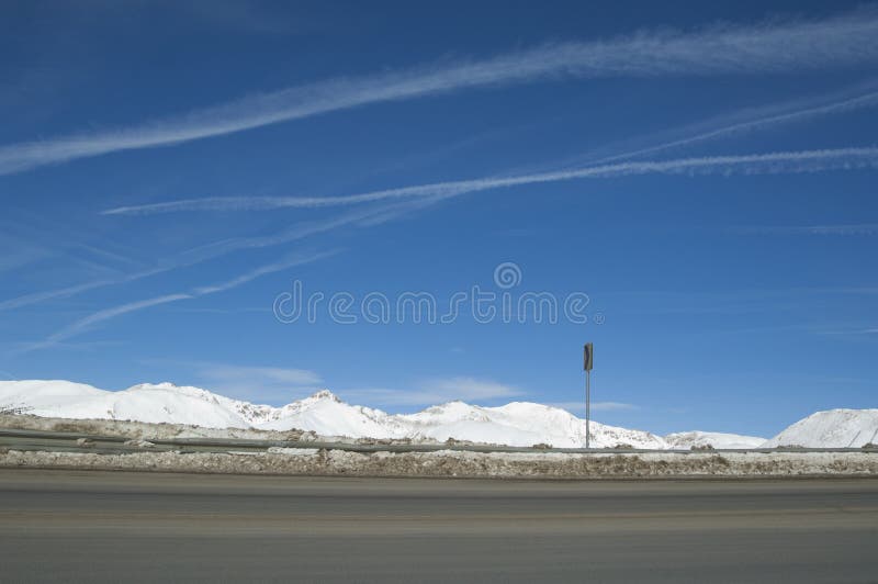 Hoge het landrijweg van Colorado. royalty-vrije stock fotografie Hoge het landrijweg van Colorado. royalty-vrije stock fotografie