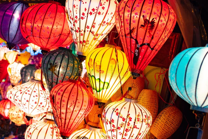 Hoi an Decorative Lanterns in Vietnam Stock Image Image of