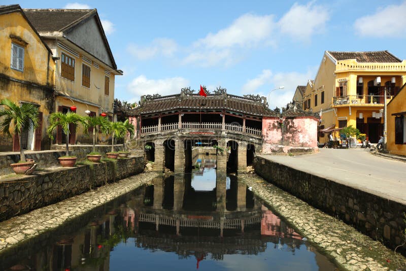 Hoi eine japanische Brückenerbsite durch UNESCO, Vietnam