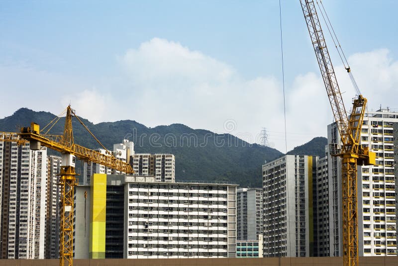 Hoist and building stock photo. Image of make, build 15503146