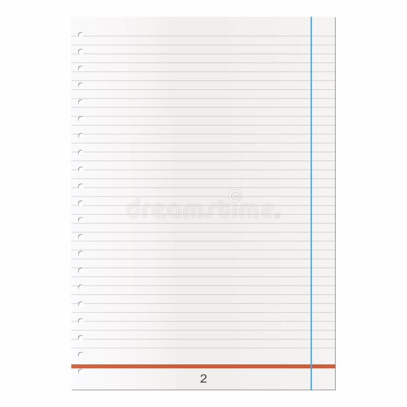 Hoja Rayada Del Papel Con Ilustraciones Stock, Vectores, Y Clipart