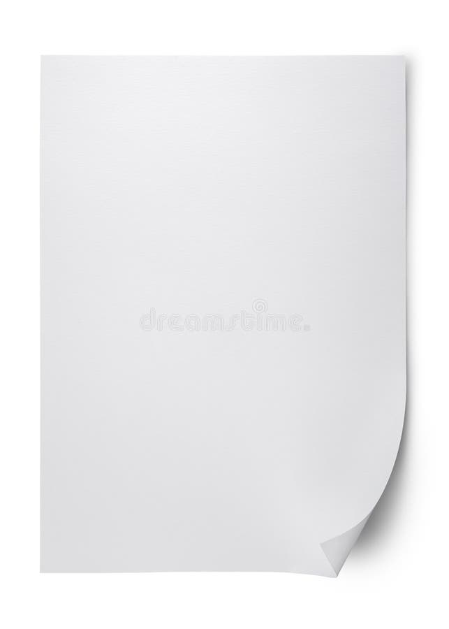 Hoja En Blanco Del Papel Dos Imagen de archivo Imagen de hoja
