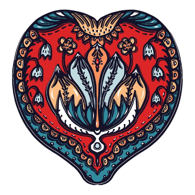 Hoja floral Paisley del este - estilo europeo Impresión de bloque exhausta del corte del lino de la mano Descenso adornado de la libre illustration Hoja floral Paisley del este - estilo europeo Impresión de bloque exhausta del corte del lino de la mano Descenso adornado de la libre illustration