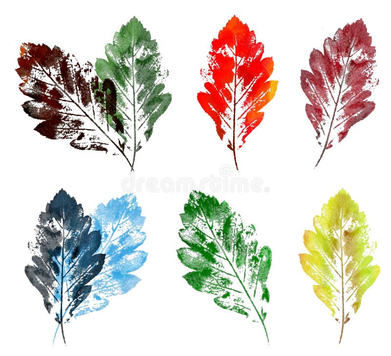 Hojas de otoño stock de ilustración Hojas de otoño stock de ilustración