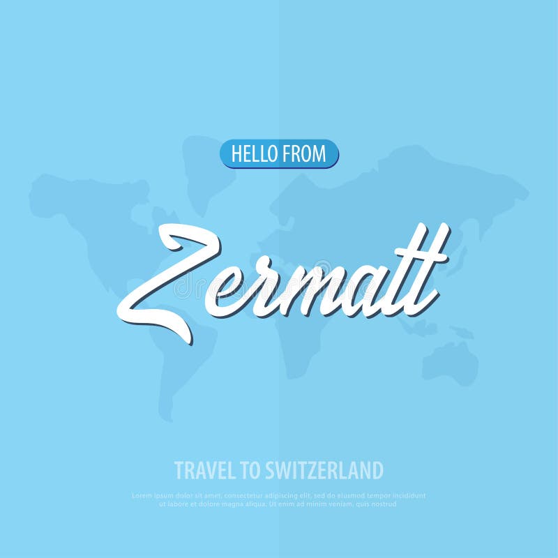 Hola de Zermatt Viaje a Suiza Tarjeta de felicitación turística Ilustración del vector ilustración del vector Hola de Zermatt Viaje a Suiza Tarjeta de felicitación turística Ilustración del vector ilustración del vector