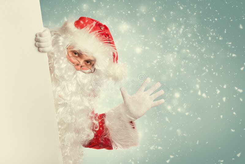 Hola que agita de Santa Claus fotografía de archivo Hola que agita de Santa Claus fotografía de archivo
