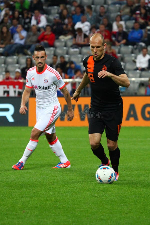 Holandie Arjen Robben zdjęcia royalty free