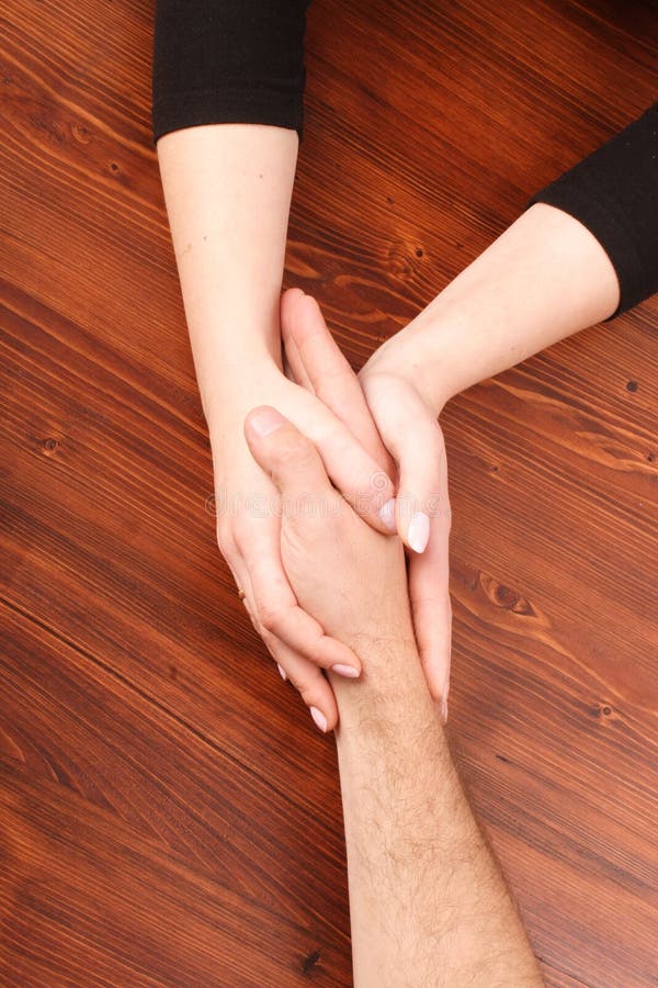 Hold my hand royalty free stock photos