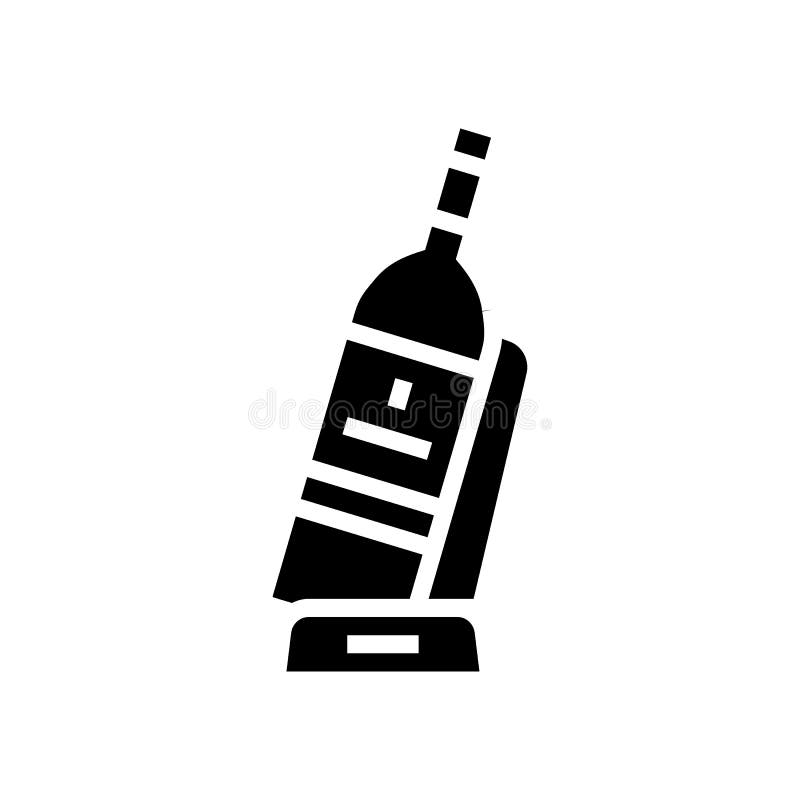 Holder wine glyph icon vector illustration royalty free illustration