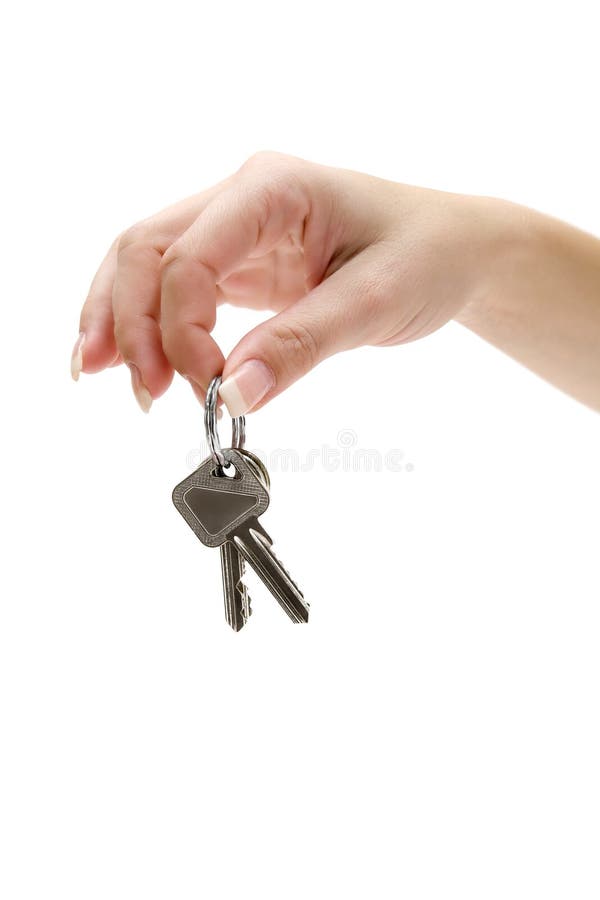 Holding a Bunch of Apartment K royalty free stock images
