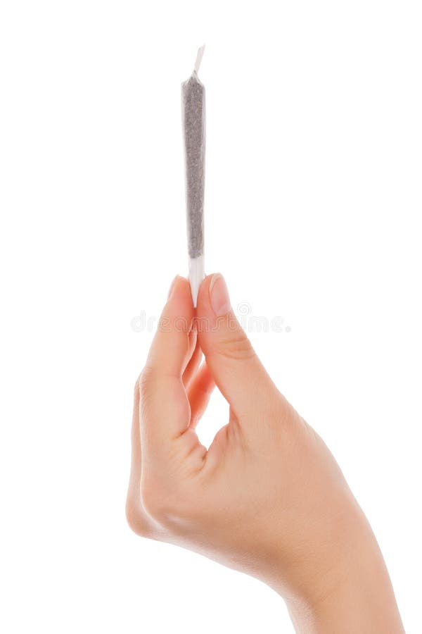 Holding cannabis joint. royalty free stock images Holding cannabis joint. royalty free stock images
