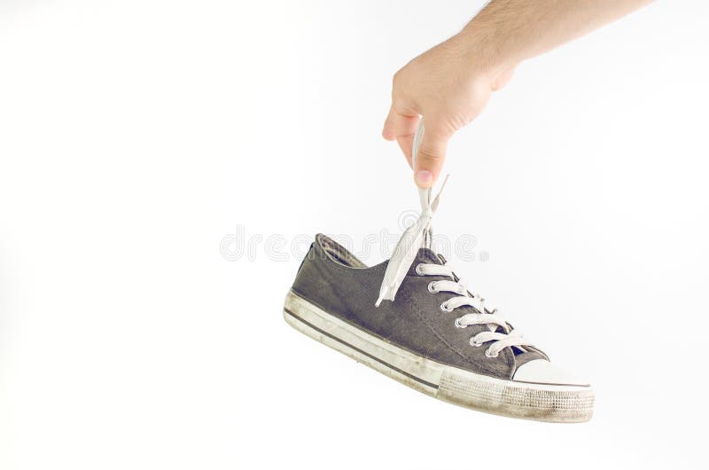 735 Hand Holding Sneaker Stock Photos - Free & Royalty-Free Stock ...