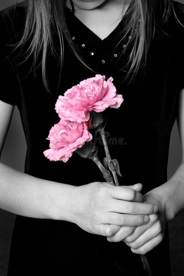 Holding Flowers stock photo. Image of soft, flowers, flower 1924984