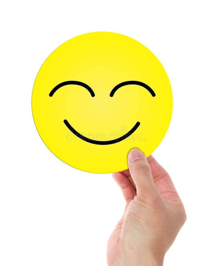Holding Happy Smiley Face Stock Photos - Image: 36708153