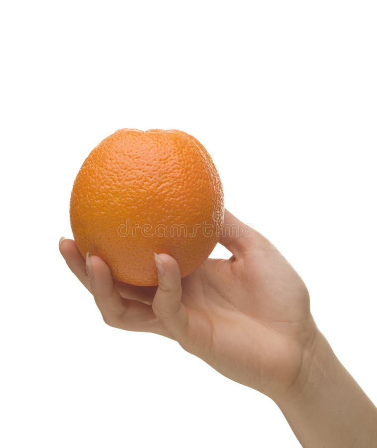 Holding an Orange