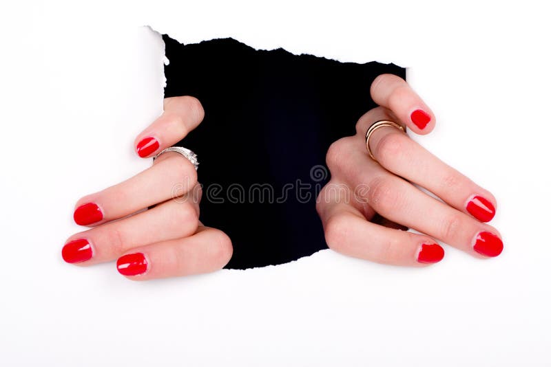 Hole stock photo. Image of nail, hand, finger, palm, stained 44228936
