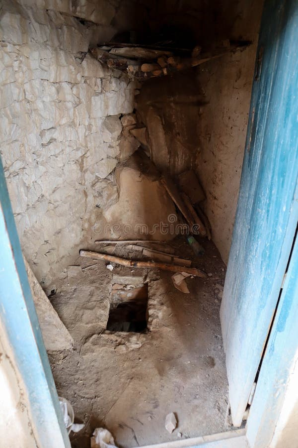 Hole in the Floor Toilet in Old Abandoned House Stock Photo Image of