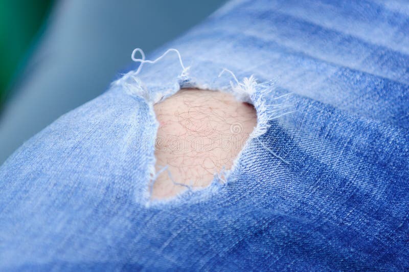 Hole in Jeans stock photo. Image of jean, denim, grunge 25475802