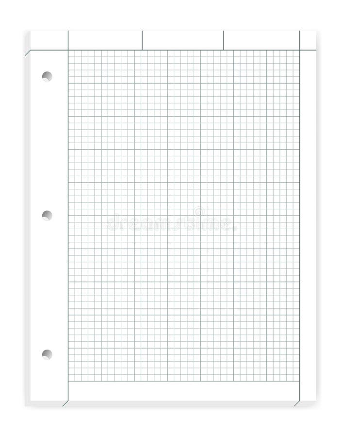 Sheet of Loose Leaf Paper stock vector. Illustration of page 5858243