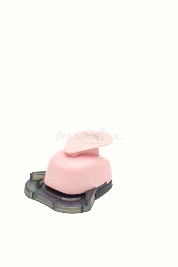 Hole Puncher for Paper. Scrapbooking Tool. Isolate Stock Photo Image